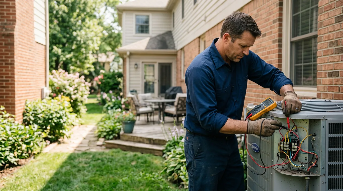 HVAC technician working near Limaville, OH